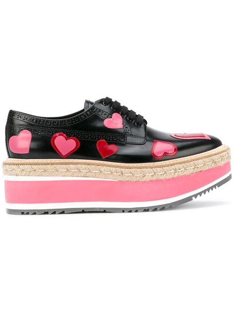 prada heart print shoes|Prada shoes for women.